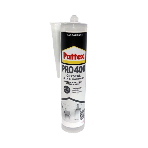 PRO400 PATTEX Silicone Crystal Sigillante Colla di Montaggio