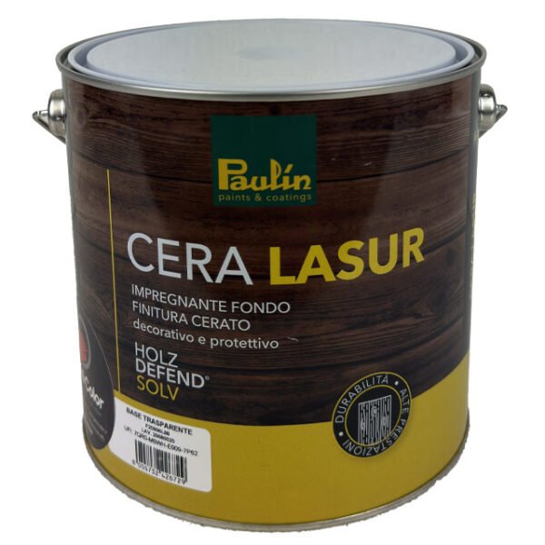 Cera Lasur PAULIN Impregnante Cerato Protettivo per Legno