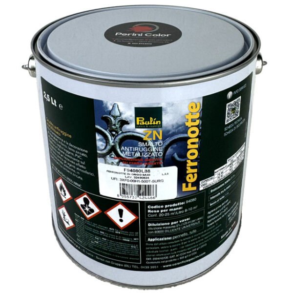 Ferronotte ZN Grigio PAULIN Smalto antiruggine metallizzato